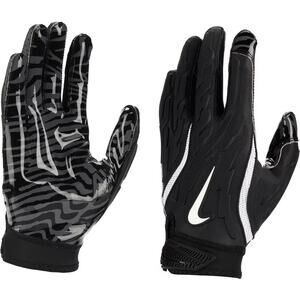 NWT Nike Men Superbad 7.0 Football Gloves ,Black/White-Large